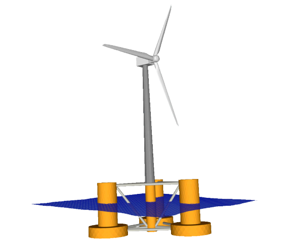 OpenWindPower Floating Platform 參數化建模